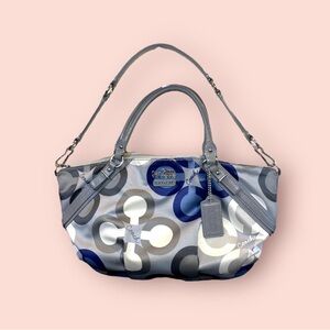 COACH Sophia Madison Clover Luxury
Satchel Purse Blue Gray ...